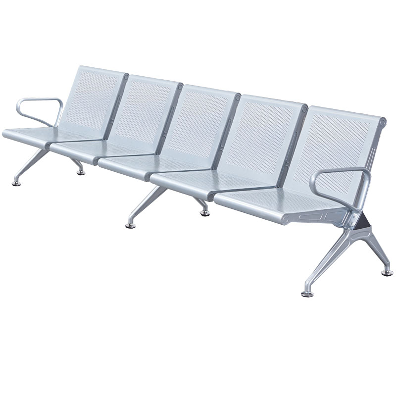晋舰 钢制排椅机场椅加固加厚医院长椅候诊椅连排输液等候椅 A款五人位