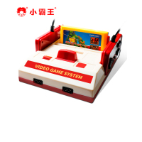 小霸王游戏机D99高清4K电视插卡老式红色双人无线手柄3DS怀旧红白机家用童年款fc连接无线版+500游戏卡