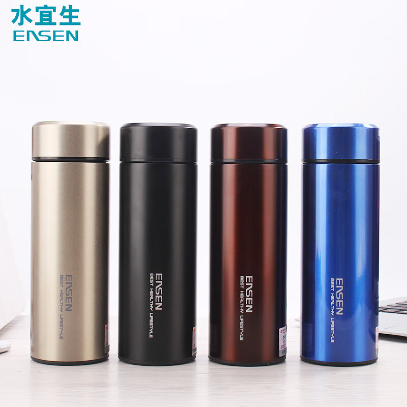 水宜生 430ML/500ML 男女士316不锈钢泡茶水杯 商务便携保温杯 L506