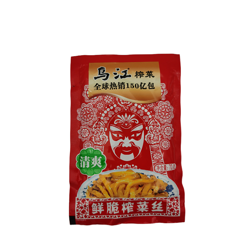 乌江榨菜 鲜脆菜丝70g*10袋咸菜 下饭菜 海带丝 榨菜自 涪陵榨 学生榨菜 拌饭