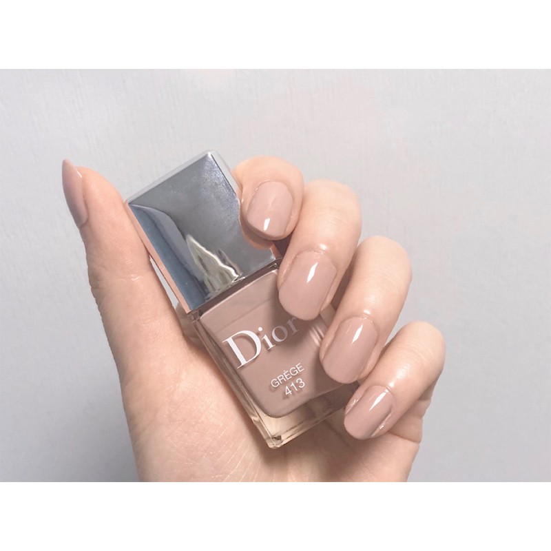 迪奥(Dior)指甲油炫亮持久滋养强韧打底显白美甲底油 413#温柔裸色高清大图