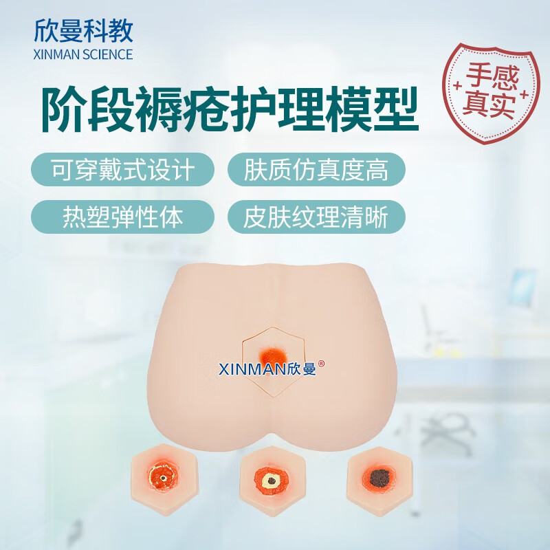 欣曼科教 阶段褥疮护理模型 压疮护理仿真模型XM-H91