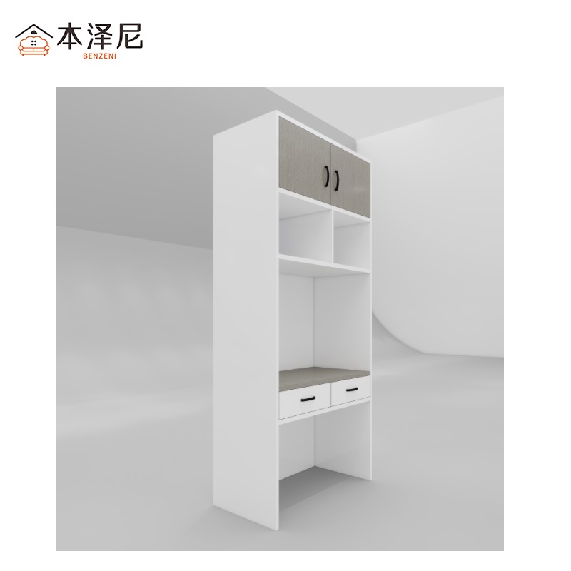 本泽尼 写字桌含吊柜 HTTJ-GD5091 1000*550*2200mm 张高清大图
