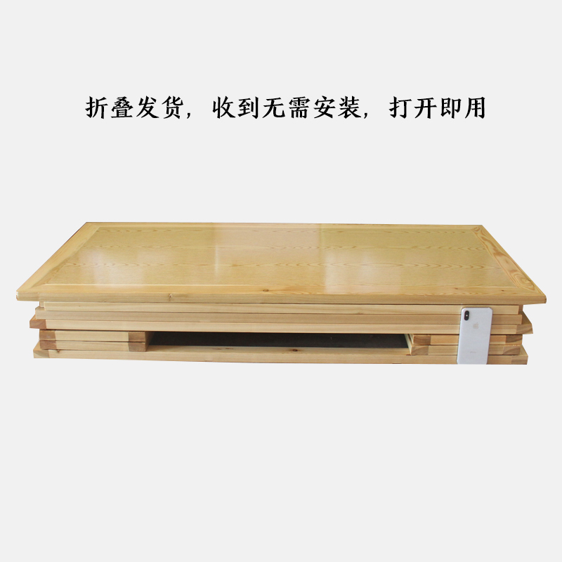 烤火桌折叠烤火桌子家用实木烤火架楠竹取暖桌1.2米长方形炕桌 1.2米铁木清漆烤火桌(带桌面)