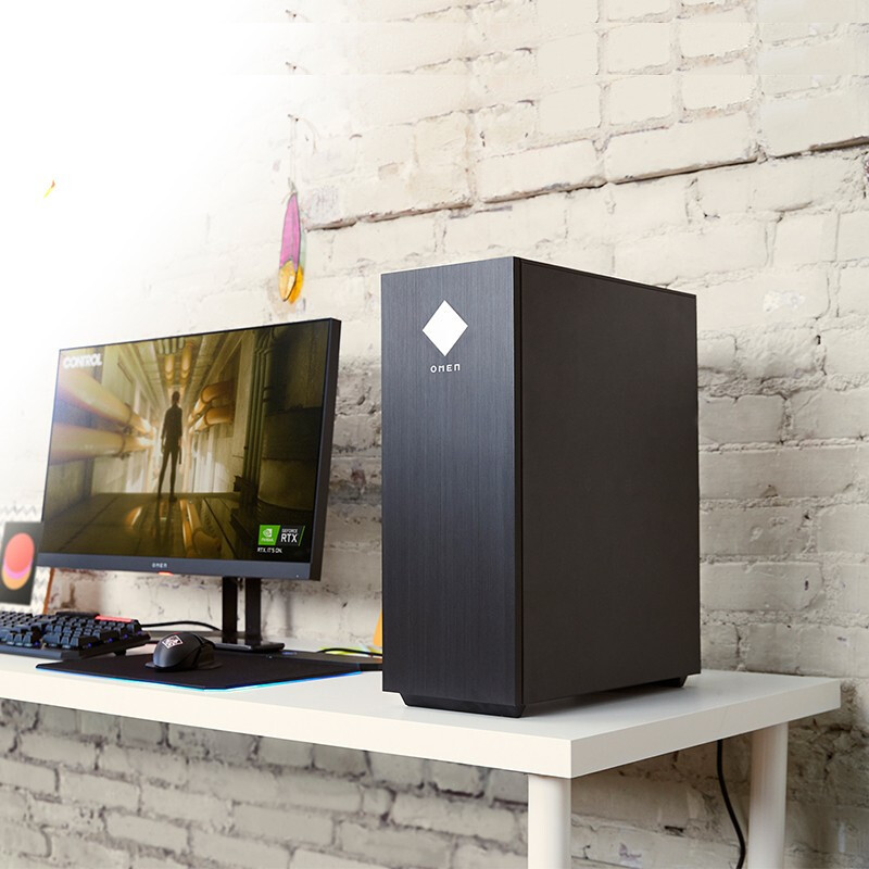 惠普(HP)暗影精灵6Pro全面版GT11-166rcn 游戏台式电脑主机(11代i7-11700F RTX3070 32G内存 1T固态+2TB 8G独显)高端游戏电脑主机 定制