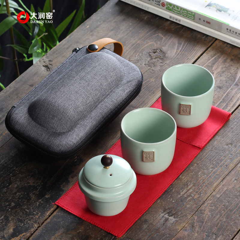 大润窑(DA RUN YAO) 茶具 随行中国梦(4件套快客杯)