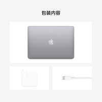 Apple MacBook Air 13.3 8核M1芯片(7核图形处理器) 8G 256G SSD 深空灰 笔记本电脑 MGN63CH/A