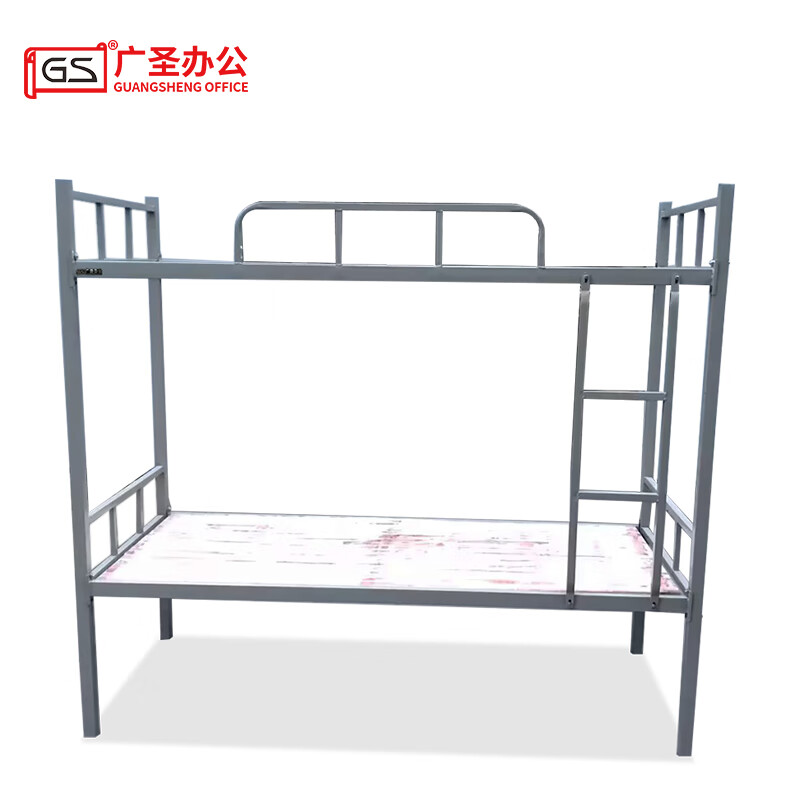 GS广圣钢架床双人床上下铺铁架床0.9米 T1909 张高清大图