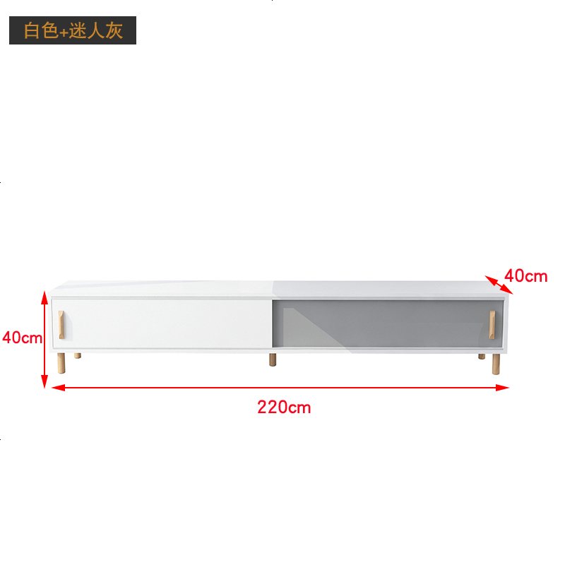 ins北欧电视柜现代简约茶几组合墙柜小户型客厅卧室家用电视机柜高清大图