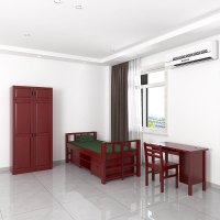 臻远 ZY-JFJJ-09 内务柜物品柜营房家具木质衣柜单人更衣柜