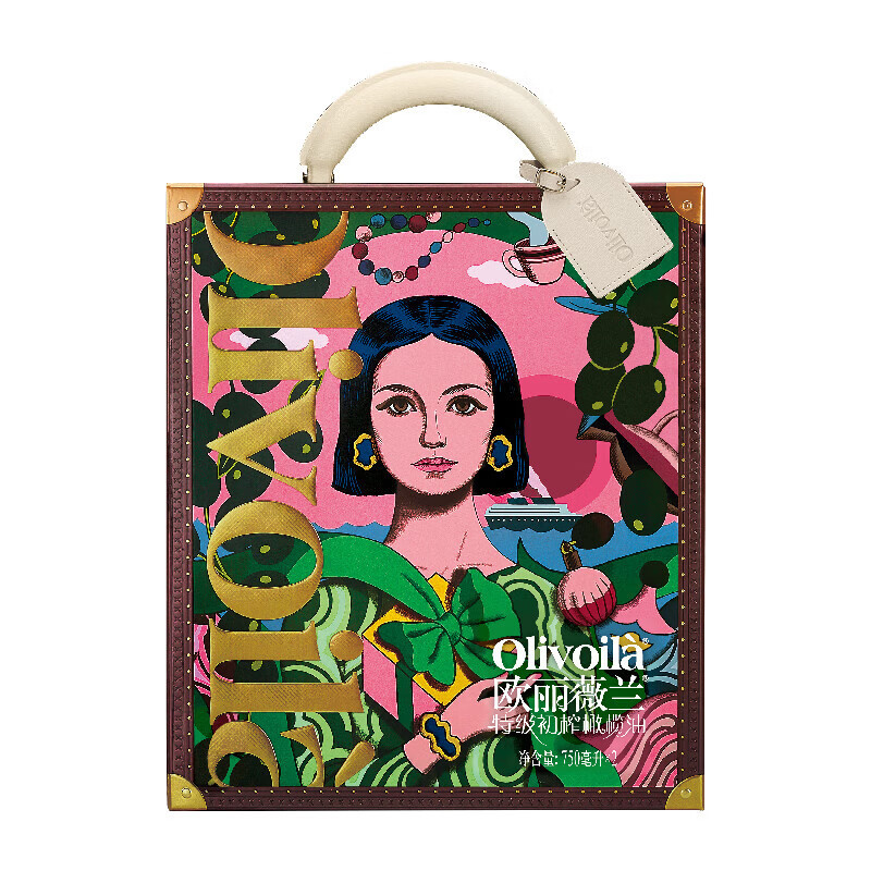 欧丽薇兰 (olivoila) 特级初榨橄榄油 750ML*2