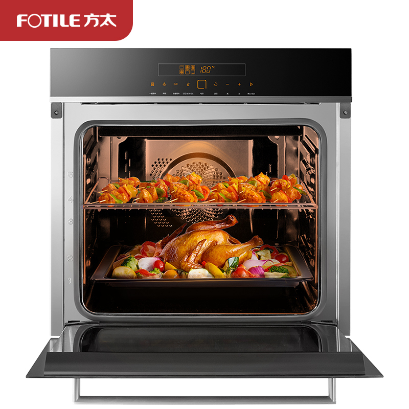 方太(FOTILE) KQD58F-E9烤箱58升家用记忆功能烘焙嵌入式多功能触控9大智能菜单