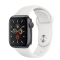 Apple Watch Series5 苹果智能手表 40mm GPS银色铝金属表壳白色运动型表带 V62