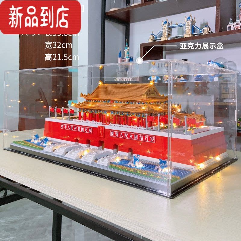 真智力中国万里长城建筑兼容钻石积木微颗粒成人高难度玩具摆件图片
