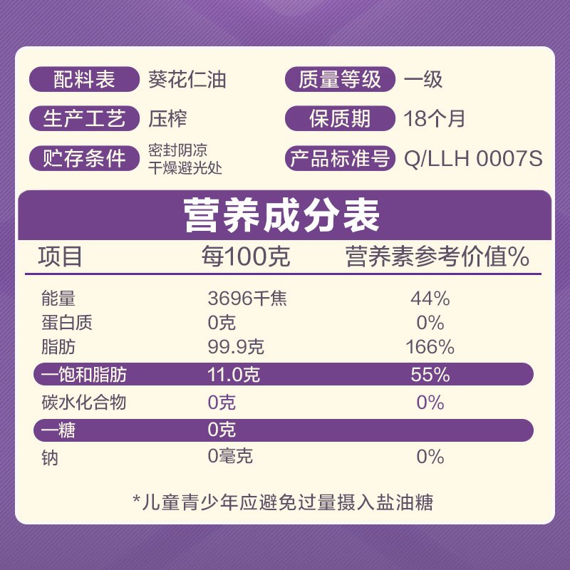 鲁花剥壳去皮压榨浓香香飘九州压榨葵花仁油 5.78L*1桶高清大图
