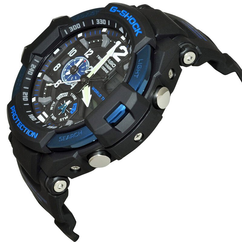 CASIO卡西欧 石英表 男 G-SHOCK系列双显户外运动休闲多功能男士表