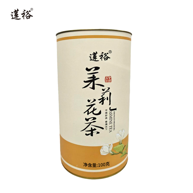 莲裕茉莉花茶100g桶高清大图