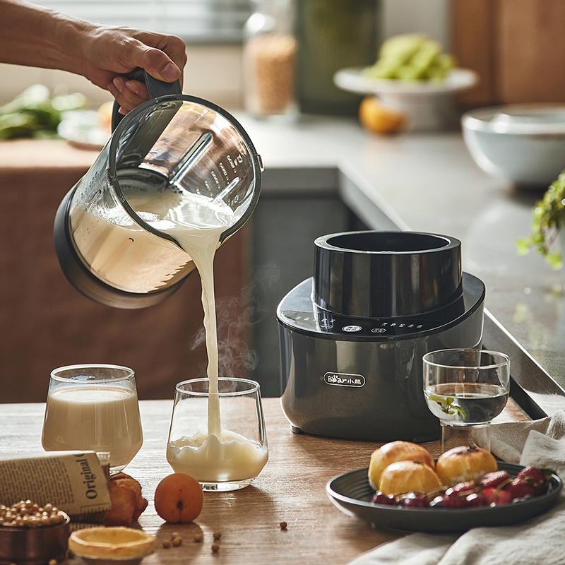 小熊bear破壁机家用多功能15l降噪预约加热豆浆机料理机早餐机榨汁机