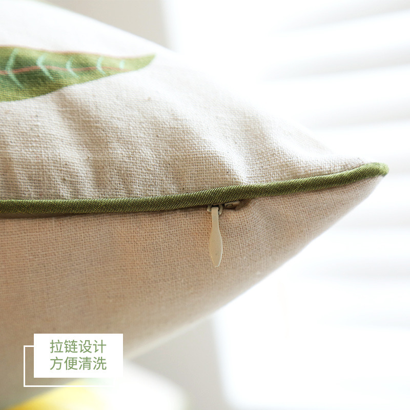 美式乡村抱枕小清新田园风客厅沙发靠枕套4545不含芯可拆洗靠垫高清大图