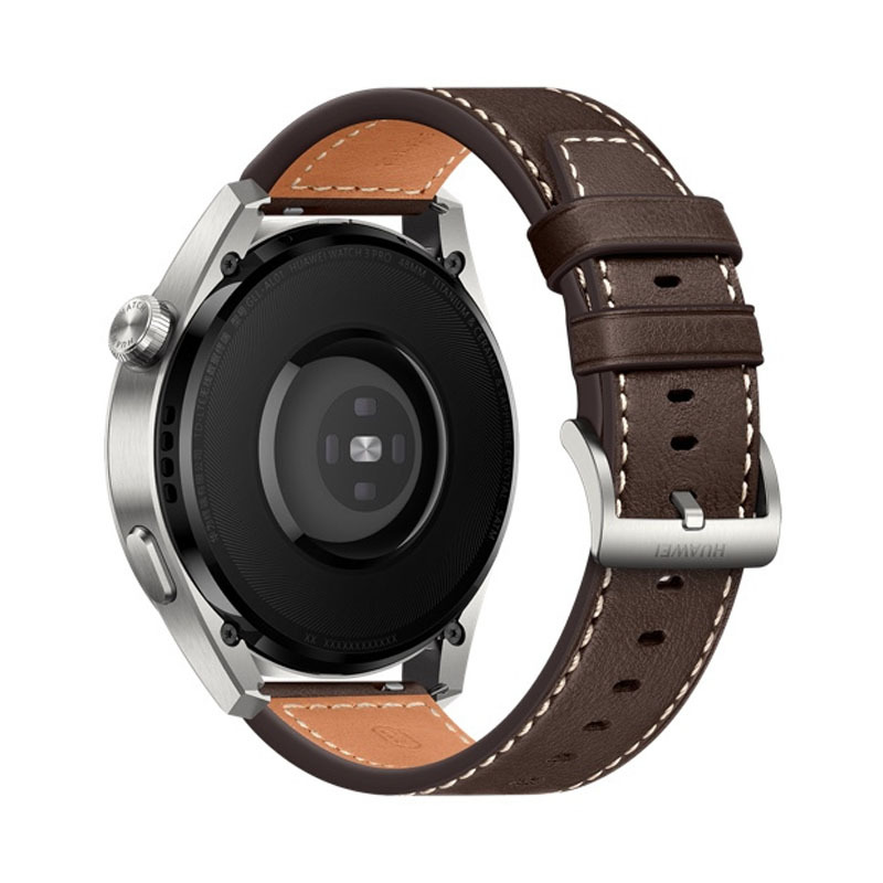 [新品 时尚款]HUAWEI WATCH 3 Pro 48mm eSIM独立通话智能手表 钛金属材质 心脏与呼吸健康管理 5天强劲续航 体温检测 NFC支付 时尚款 棕色真皮表带