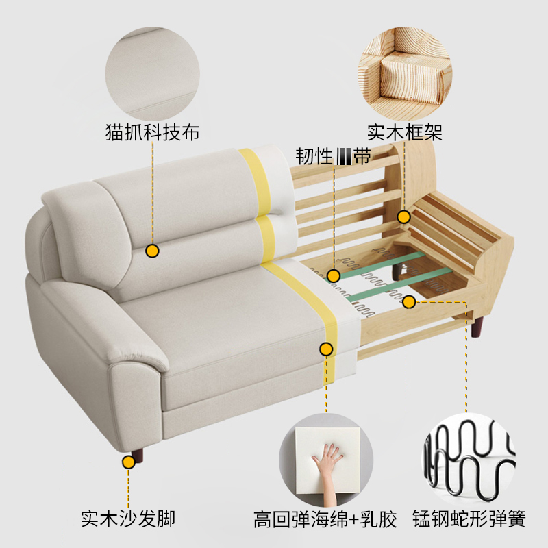 伍贰伍WEW-JDSF接待沙发心理咨询室放松实木沙发高清大图