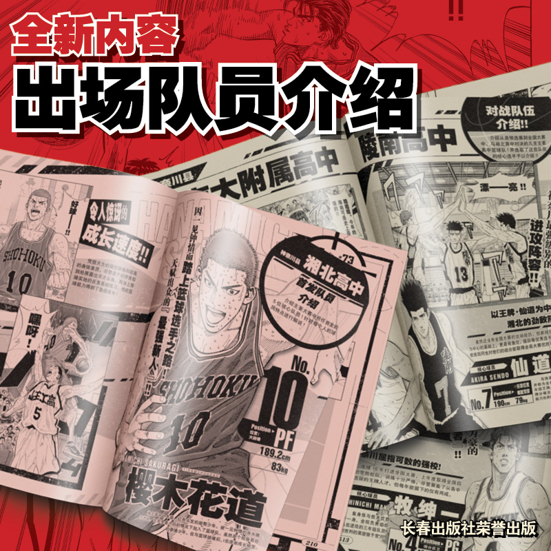 [正版]灌篮高手再跳跃 井上雄彦著 Slamdunk日本动漫原著漫画书籍樱木花道流川枫 长春出版社高清大图