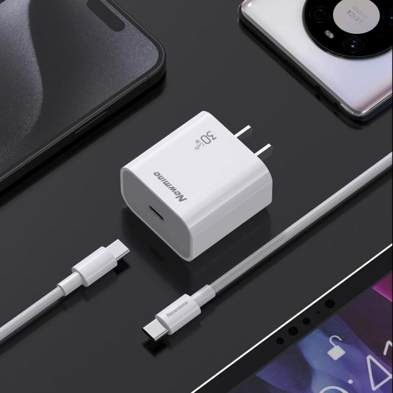 纽曼 PD30 PD30W氮化镓套装适用PD20W快充 PD30!高清大图
