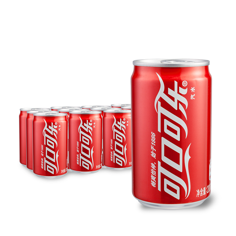 可口可乐(cocacola) 330ml汽水碳酸饮料(24听/箱)