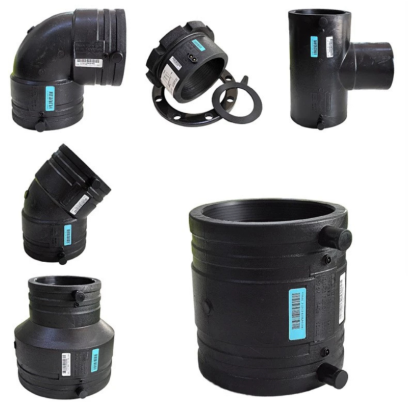 电熔法兰头及含盘 PE DN160高清大图