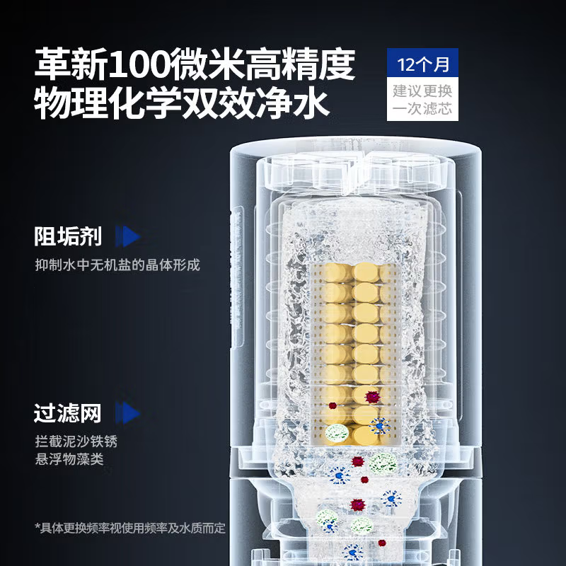 九牧(JOMOO)卫浴智能马桶过滤器家用防逆水快捷换芯净水过滤器芯KD903-1073高清大图
