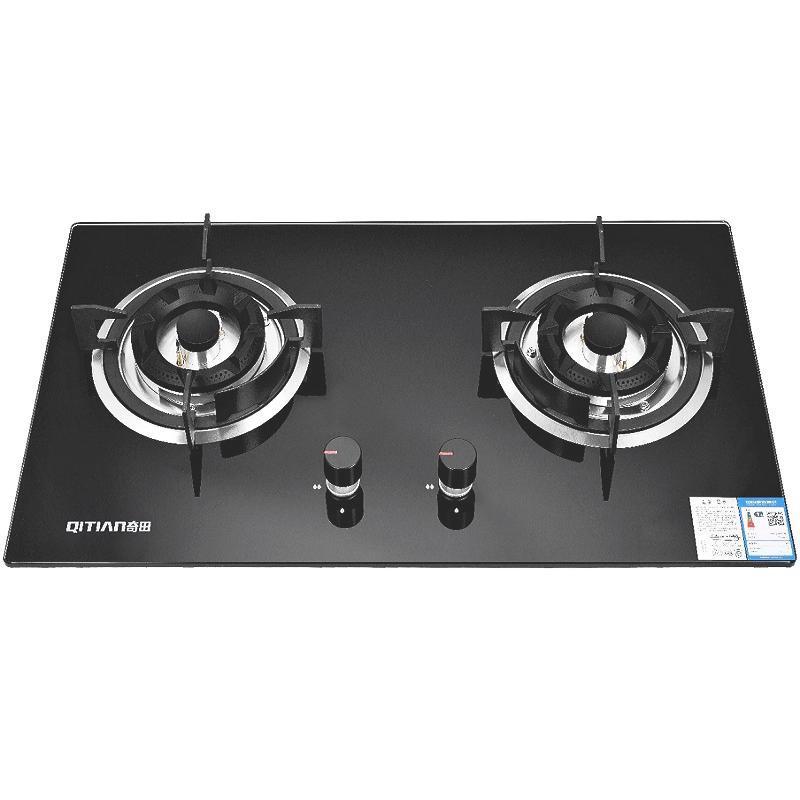 奇田(QiTian)燃气灶煤气灶台嵌两用灶具 5.0kw盛焰爆炒火力 钢化玻璃 快速点火 天然气JZT-A18-16