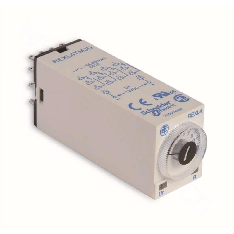 施耐德 Schneider Electric 迷你插入式继电器输出时间继电器-REXL,REXL4TMJD