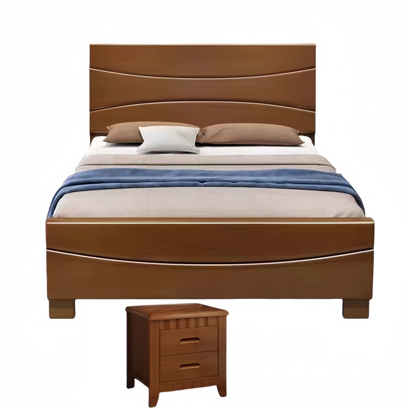 豫龙都床+床头柜 1.8m 套高清大图