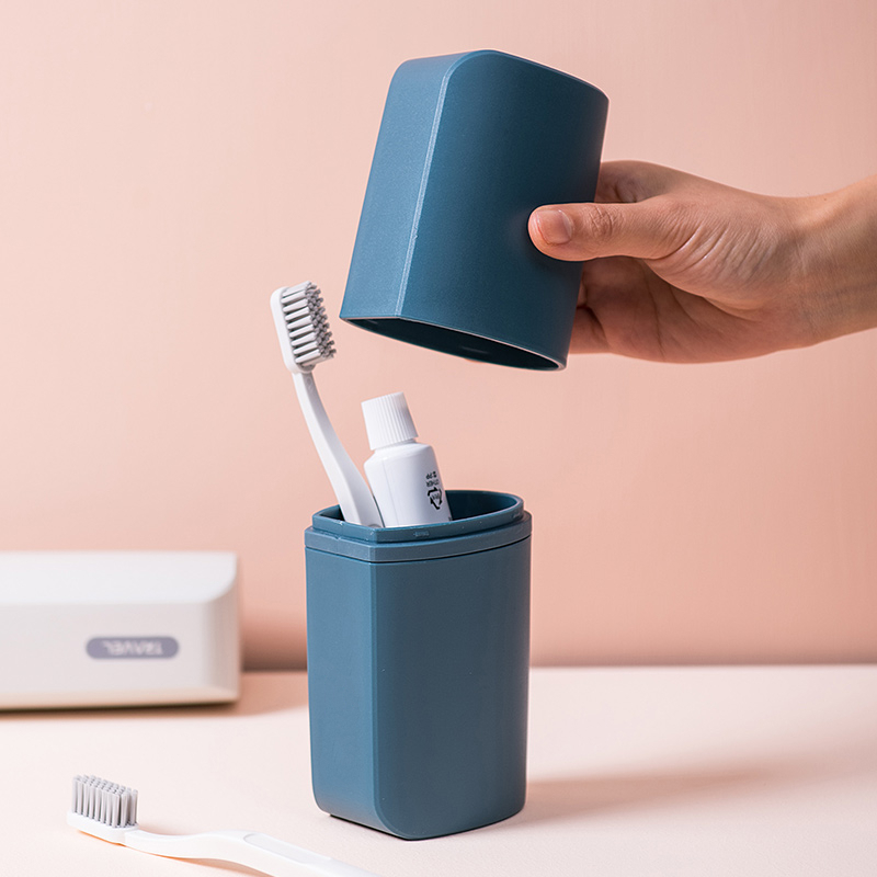 旅行漱口牙刷牙膏收纳盒阿斯卡利ascari牙杯缸家用旅行用小号便携式