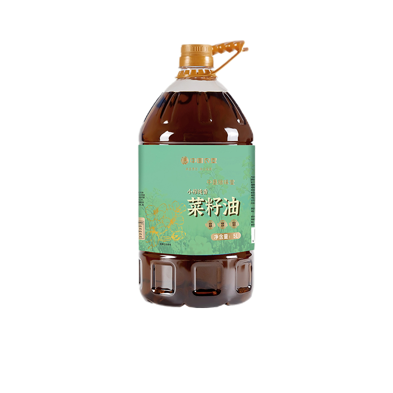中垦飨味堂 小榨纯香菜籽油(非转基因)5L 单位:桶