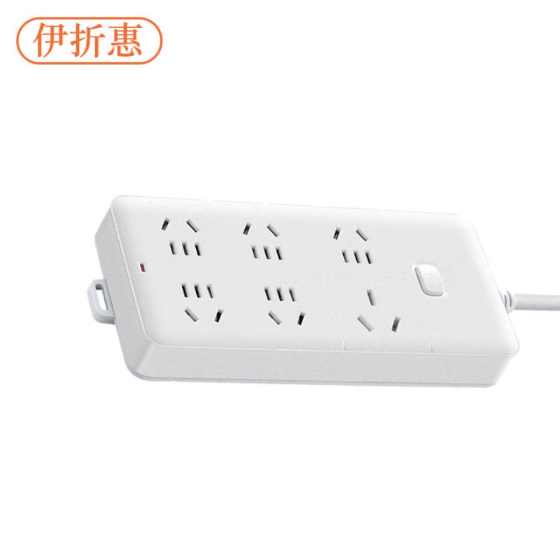 伊折惠 YZHGW-0913 总控6位3米 插排 (计价单位:个) 白色高清大图
