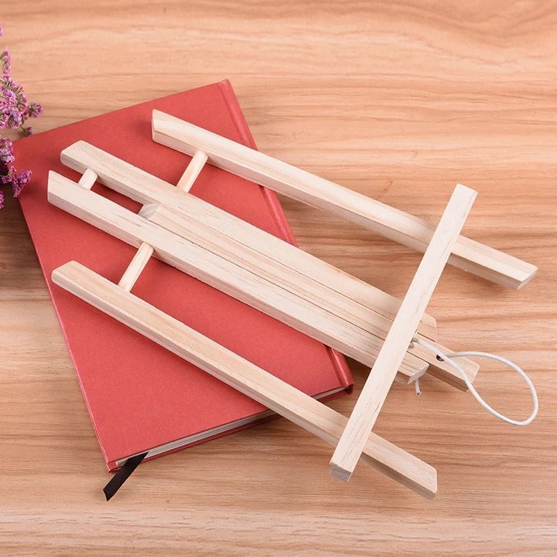 工匠时光小画架原木迷你画架木制木质折叠实木三角桌面画架手机支架