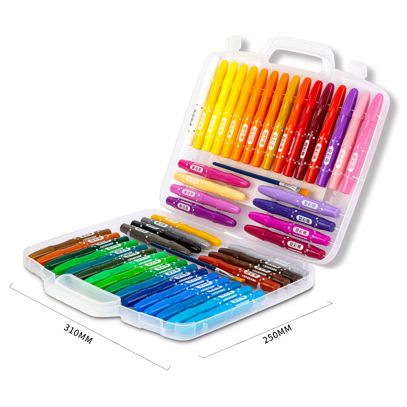 得力deli水溶油画棒7205748色