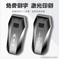 佐罗(ZORRO)2018年新款双电弧打火机充电个性usb电子男士激光创意送男友 抖音