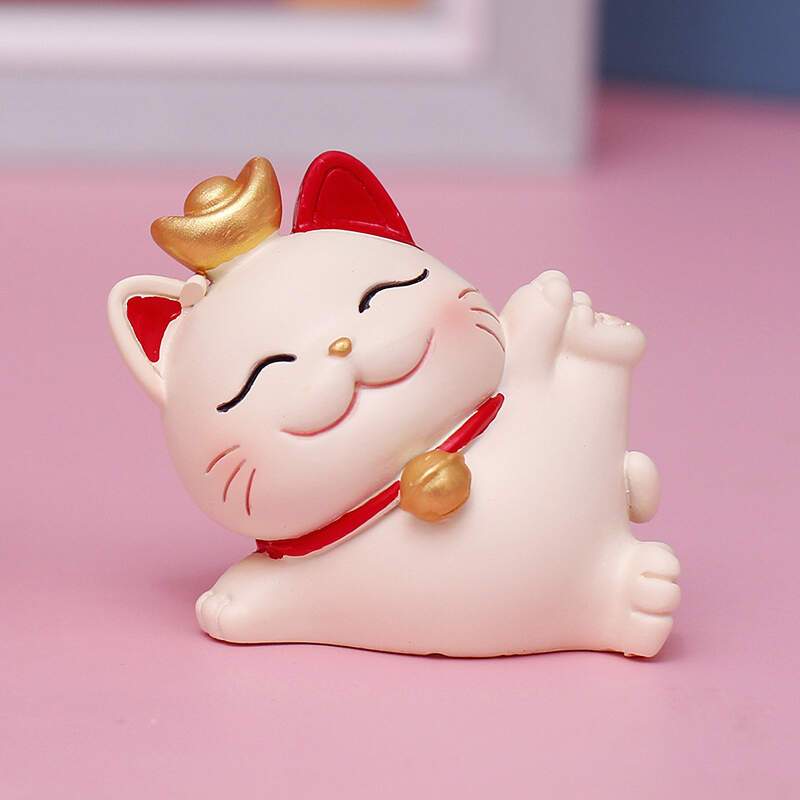 招财猫新春礼物客厅摆件节庆日新年工艺礼品创意玄关装饰品