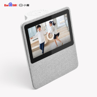 【送高清膜+一年视频会员】小度在家1C 百度智能硬件 新一代带屏智能音箱 WiFi/蓝牙音响 海量资源 儿童模式 经典灰