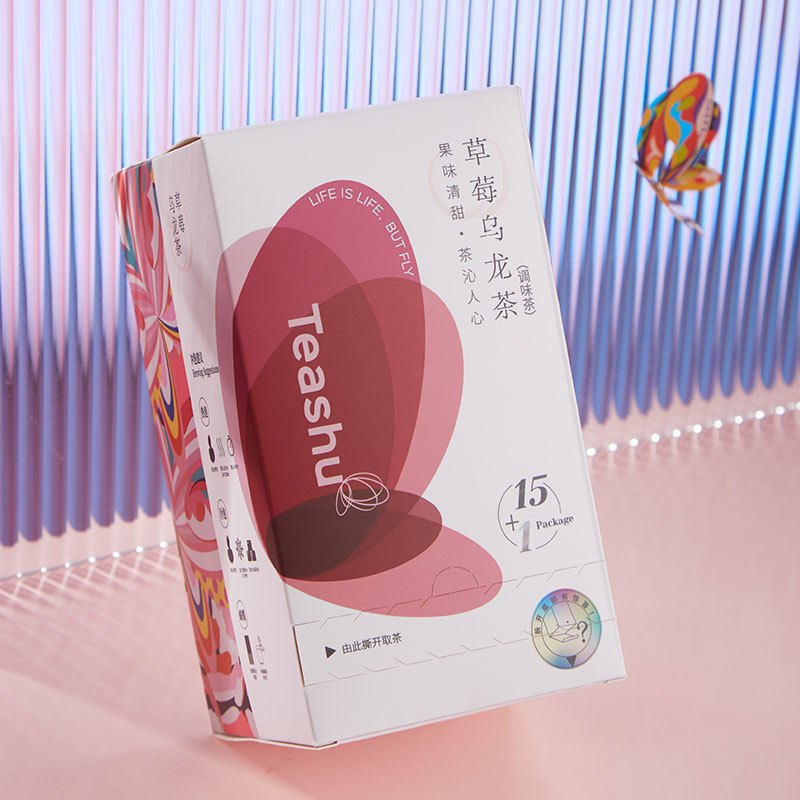 teashu草莓乌龙铁观音花果花草水果冷热泡1盒15茶小包袋泡茶
