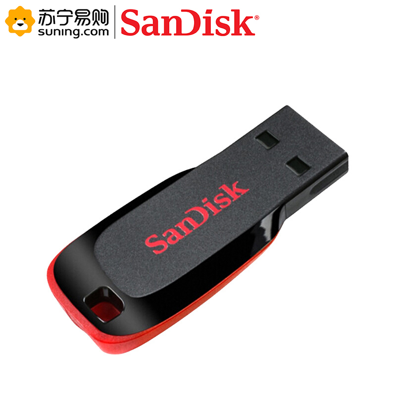 闪迪(SanDisk) 优盘CZ50(USB2.0)酷刃16G 黑红