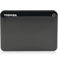 东芝(TOSHIBA) V8 CANVIO 500G/1T移动硬盘 2.5英寸 USB3.0高速 经典黑 1T