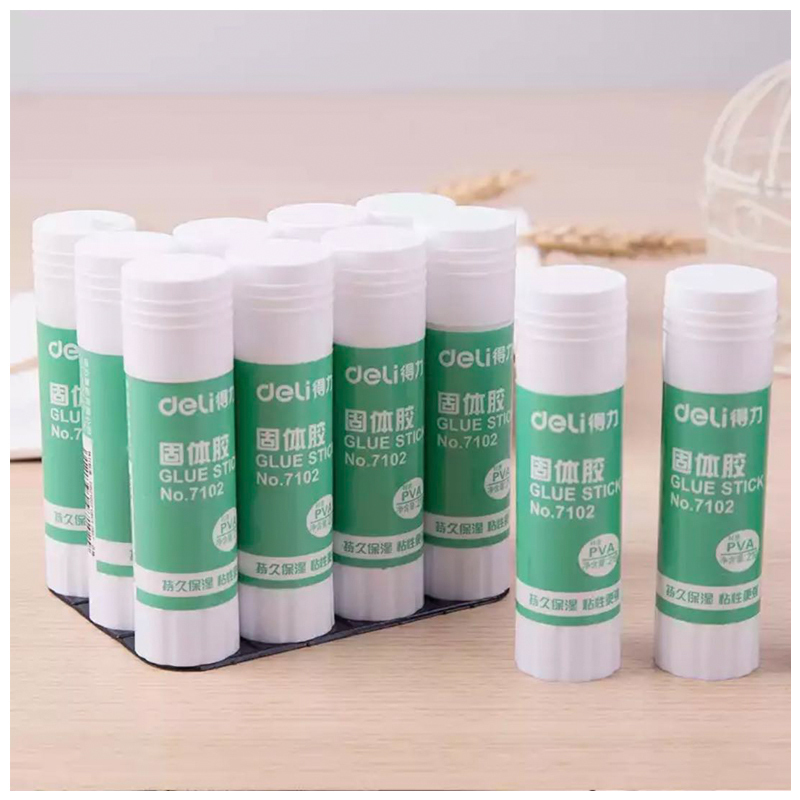 得力(deli) 高粘度PVP强力固体胶7102 21g 单个的价格