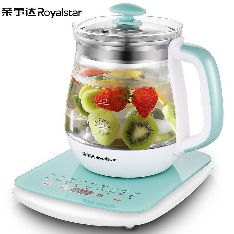 荣事达(Royalstar)养生壶玻璃加厚全自动多功能电热烧水壶花茶壶煮茶器煮茶器1.5升大容量
