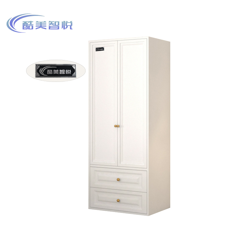 酷美智悦 钢制双门衣柜800*550*2000mm+抽屉 KM-JZ416 个高清大图