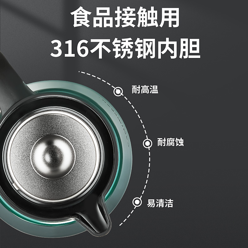 金灶LX-310保温茶壶白茶焖泡壶普洱泡茶壶不锈钢茶水分离泡茶器高清大图