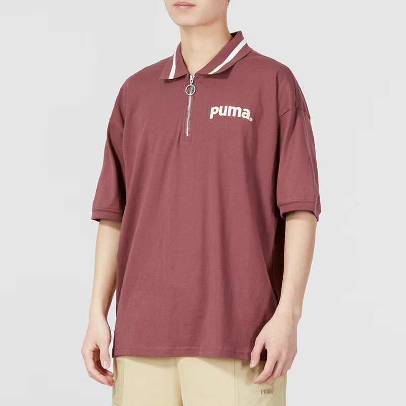 彪马(puma)polo衫男装 2023春季新款潮流时尚健身训练运动服舒适透气