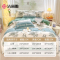 洁丽雅(Grace)亲肤磨毛四件套套件1.8/2米床上用品床单枕套被套220*240cm花韵